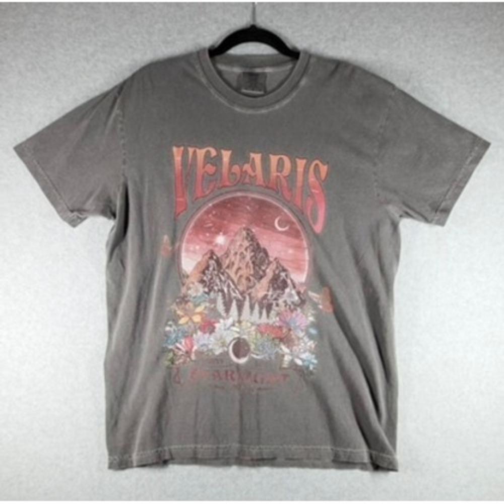 Velaris City of Starlight T-Shirt Comfort Colors Gray ACOTAR Graphic Tee Large - Picture 2 of 8